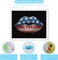 4th of July Patriotic Lips Printed Wall Diamond Art Painting Kits